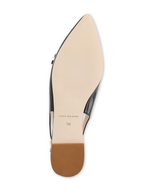 Jack Rogers Black Lennox Slingback Pointed Toe Pump