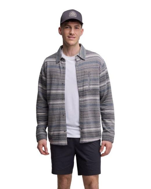 Tentree Blue Thompson Shacket for men