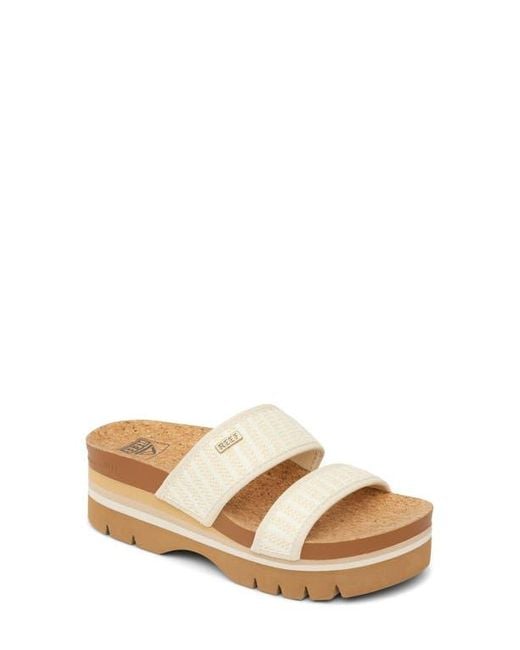 Reef Multicolor Cushion Vista Higher Platform Slide Sandal