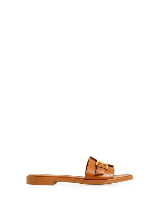 Chloé Marcie Slide Sandal in Brown | Lyst