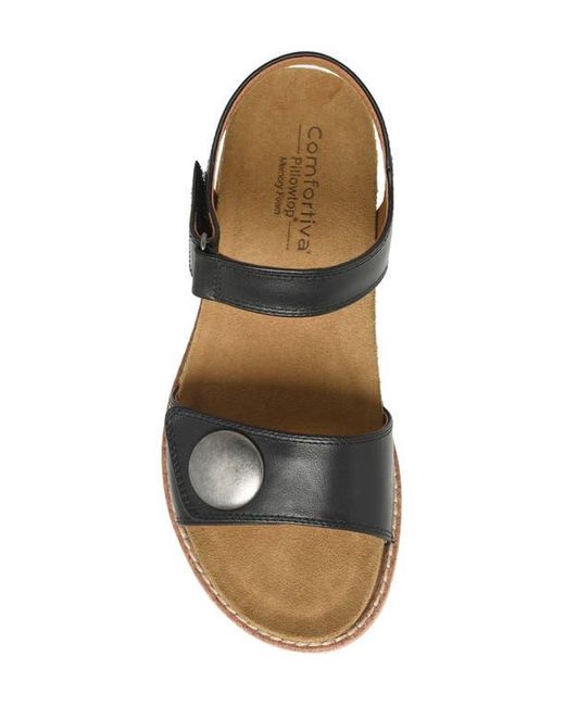 Comfortiva Blue Gwen Wedge Sandal