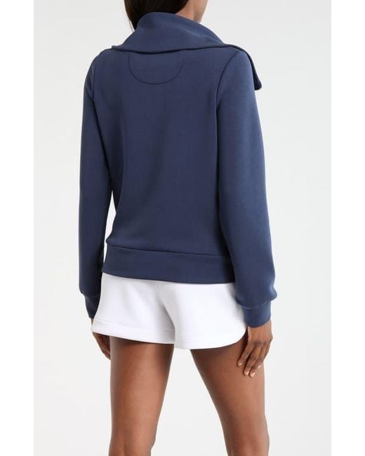 Mpg Blue Dreamweave Oversize Zip Jacket