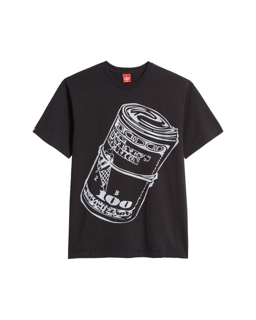 ICECREAM Black Roll Graphic T-shirt for men