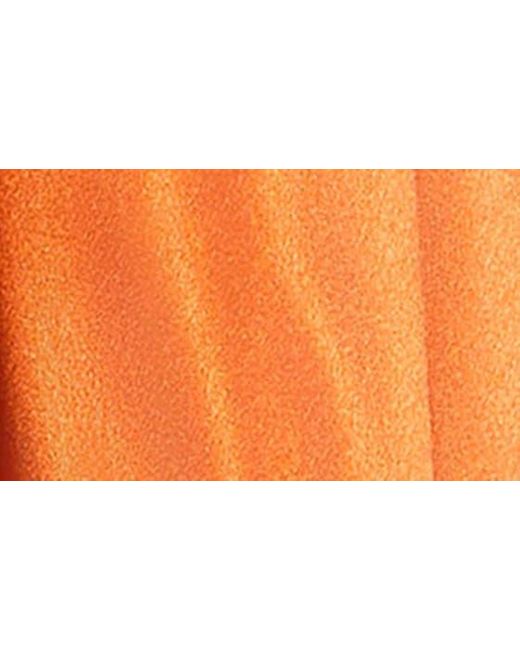 Mac Duggal Orange Satin High-low Dress