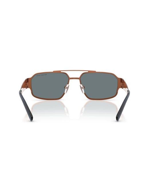 Michael Kors Gray Cape Town 58Mm Rectangular Sunglasses for men