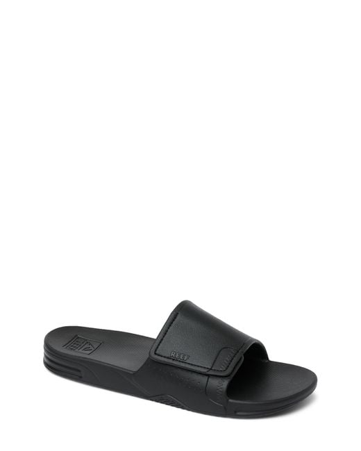 Reef Black Fanning H2O Slide for men