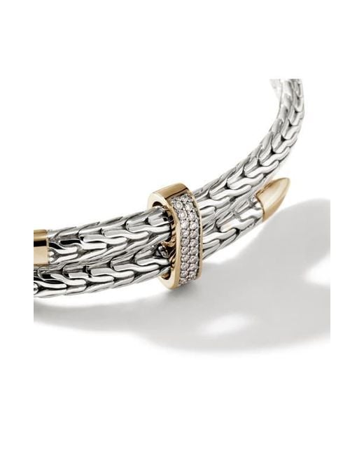 John Hardy Multicolor Spear Pavé Diamond Flex Bracelet for men