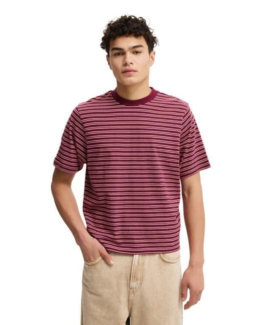 Cotton On Red Cropped Fit T-Shirt for men