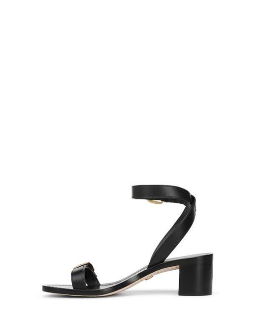 Veronica Beard Black Elia Ankle Strap Sandal