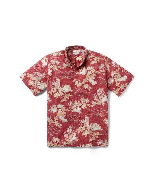 Reyn Spooner Red Classic Fit Year Of The Rabbit Short Sleeve Button-down Shirt for men