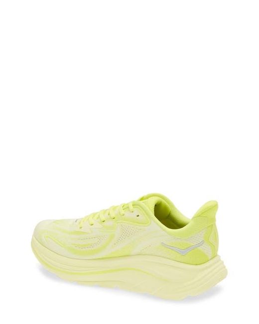 Hoka One One Yellow Clifton 10 Running Shoe for men