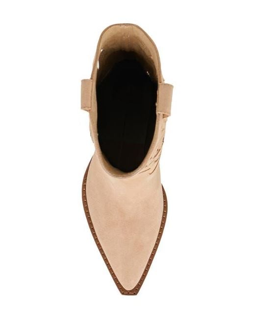 Dolce Vita Natural Ravena Cutout Western Boot