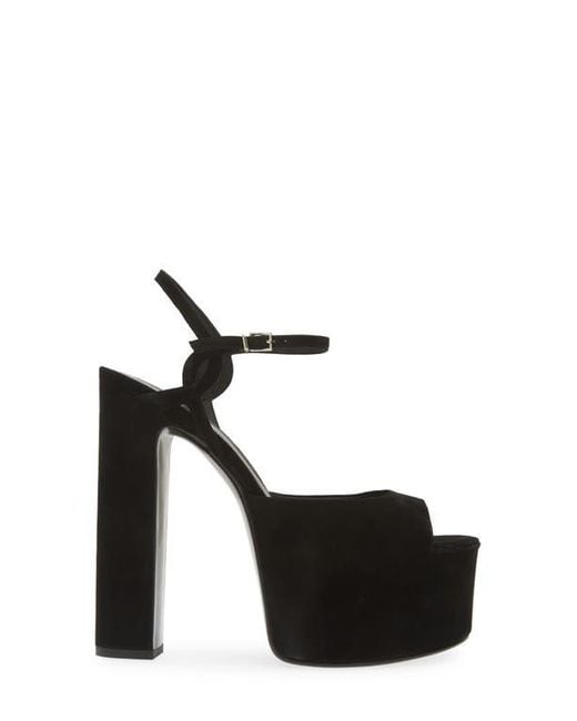 Jeffrey Campbell Black Ever Last Ankle Strap Platform Sandal