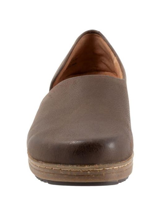 Softwalk® Brown Addie Half D'Orsay Clog