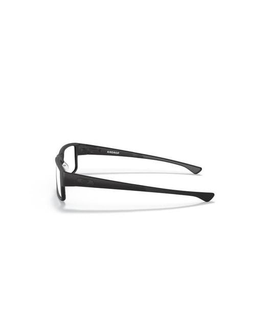 Oakley Black 51Mm Rectangle Optical Glasses for men