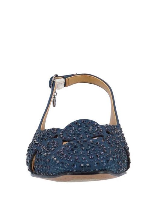 J. Reneé Blue Nicolette Slingback Flat