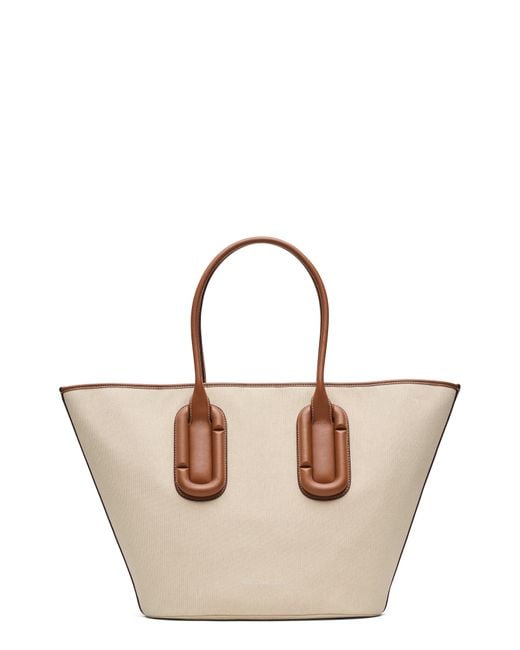 Marc Jacobs Multicolor The Babe Canvas & Leather Tote Bag