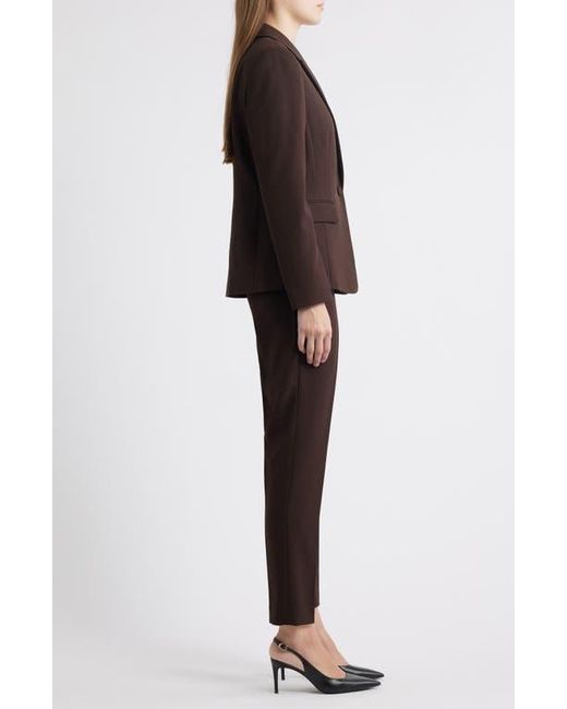 Tahari Black One-Button Crepe Jacket & Pants Set