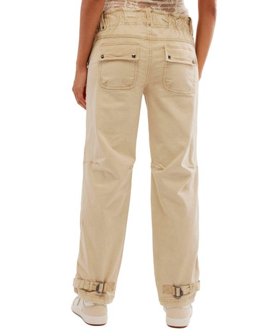 Free People Natural Can't Compare Slouch Cargo Pants