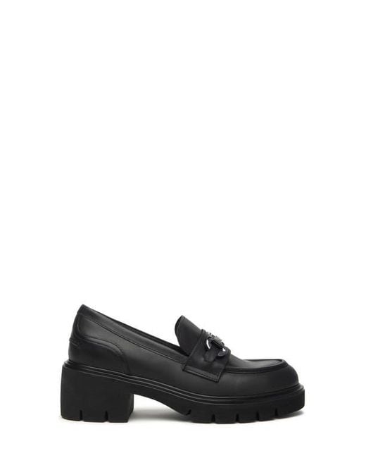 Nero Giardini Black Lug Sole Loafer