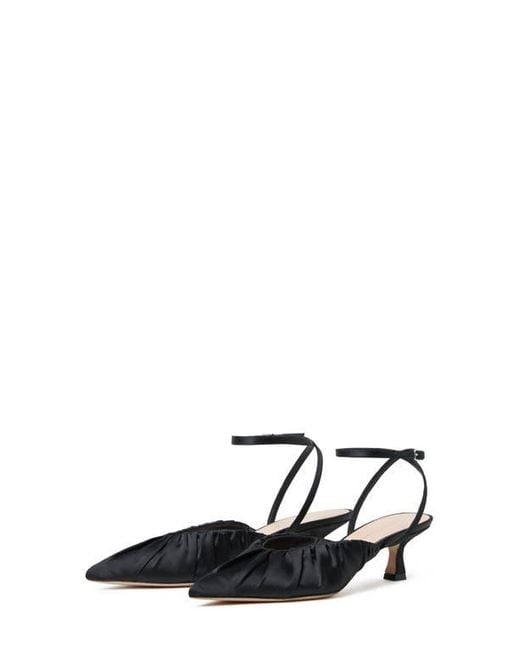 Loeffler Randall Black Rio Ankle Strap Pointed Toe Pump