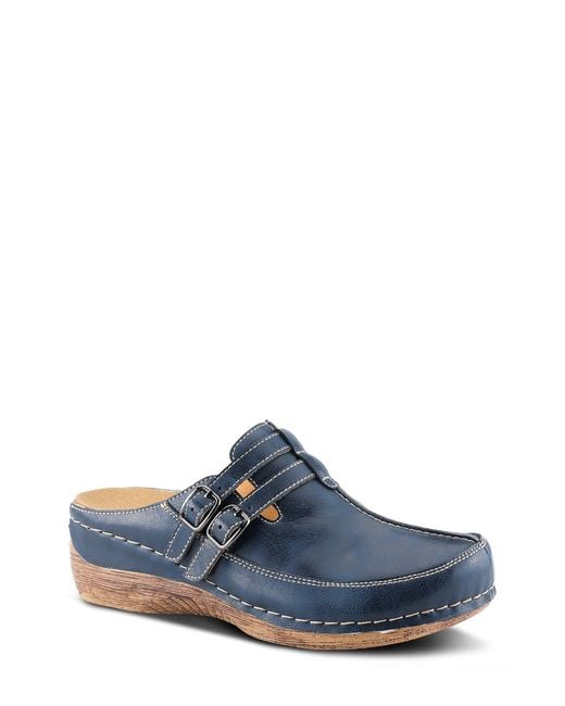 Spring Step Blue Happy Clog