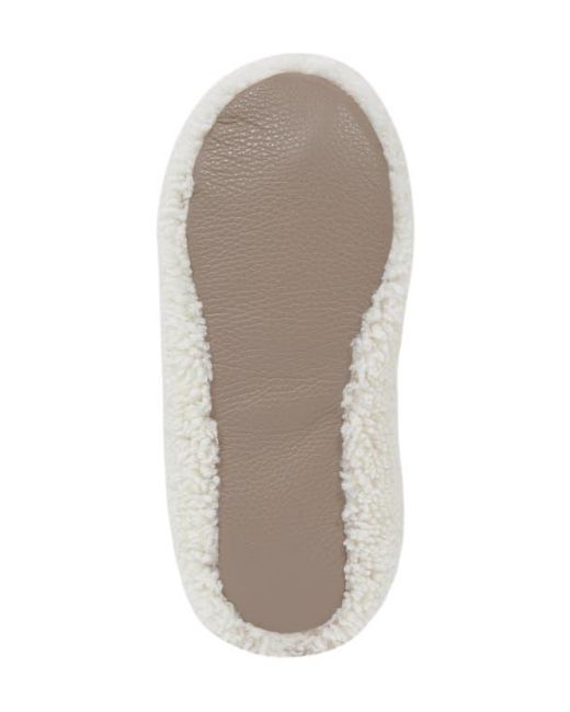 Celtic & Co. White Teddy Soft Sole Bootee Slippers