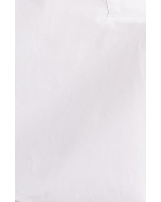 FRAME White Split Neck Organic Cotton Popover Top