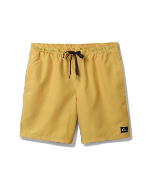 Quiksilver Yellow Everyday Volley 15-Inch Swim Trunks for men