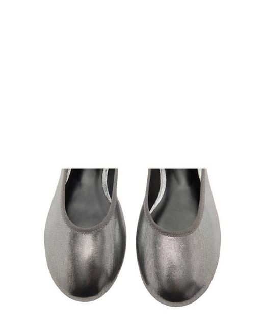 Mango Black Metallic Ballet Flat
