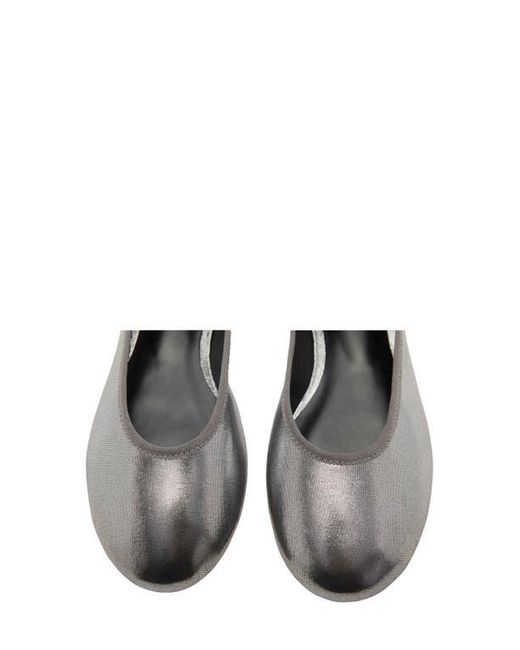 Mango Black Metallic Ballet Flat