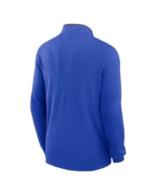 Nike Blue Los Angeles Rams Lightweight Victory Dri-Fit Half-Zip Pullover for men
