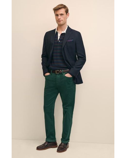 Brooks Brothers Green Cotton Stretch Corduroy Pants for men