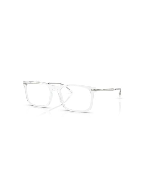 Ray-Ban White 54Mm Rectangle Optical Glasses