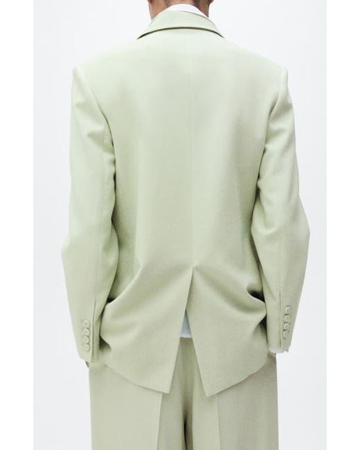Mango Gray Straight Fit Suit Jacket