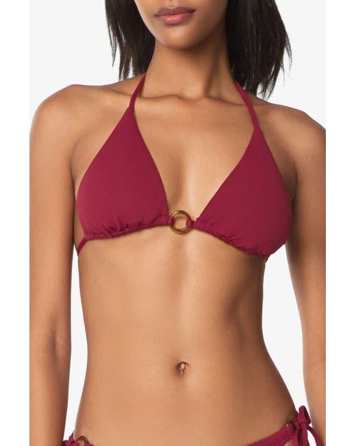 Helen Jon Red Tortoise Ring String Top