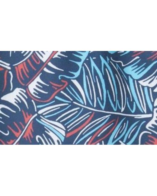 Chubbies Blue The Bahamians Classic Lined 5.5-Inch Swim Trunks for men