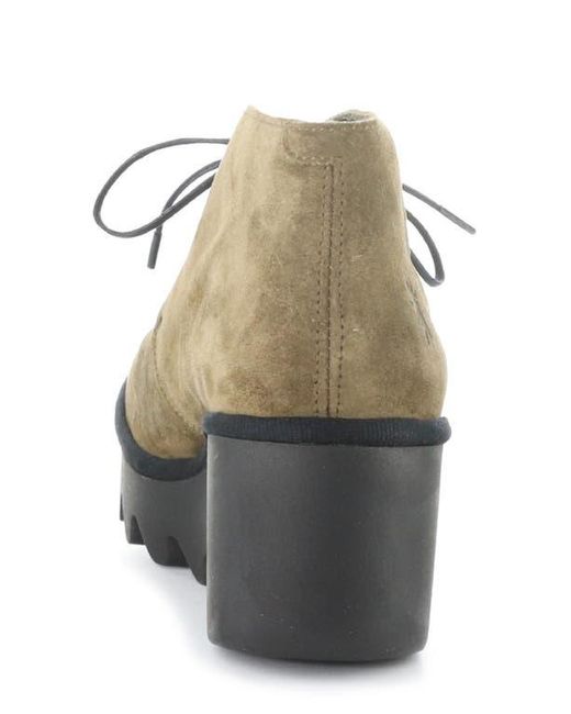 Fly London Green Brak Wedge Bootie