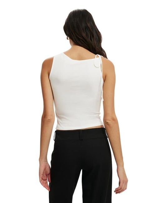 Cotton On White Nikki Gathered Tank