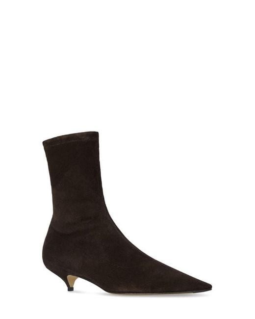 The Row Brown Liisa Pointed Toe Bootie
