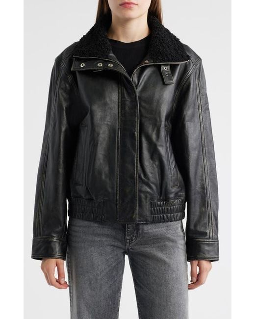Sam Edelman Black Lambskin Leather Jacket