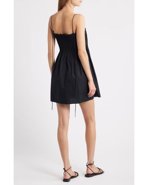 Mango Black Gaia Pintuck A-Line Dress