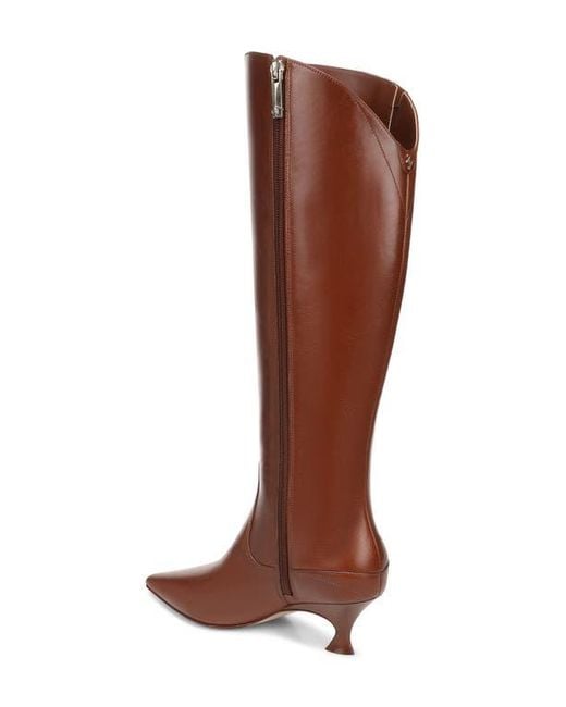 27 EDIT Naturalizer Brown Pepper Kitten Heel Knee High Boot