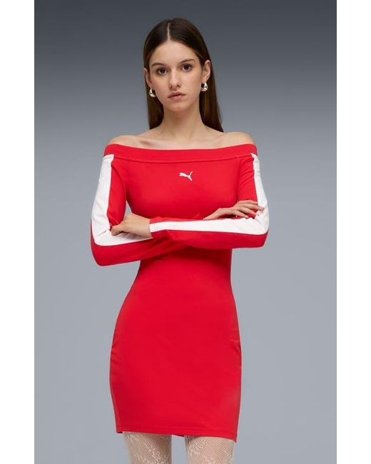 red off the shoulder bodycon dress PRETTYGARDEN Women's Floral Bodycon Maxi Dress Fall Elegant Mesh Long