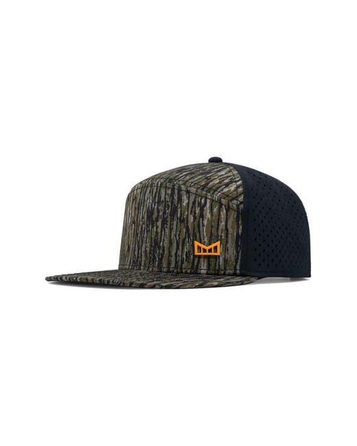 Melin Black X Realtree Trenches Icon Hydro Performance Snapback Hat for men