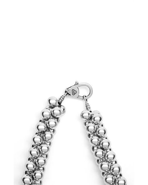 Lagos Metallic Caviar Bubbly Beaded Collar Necklace