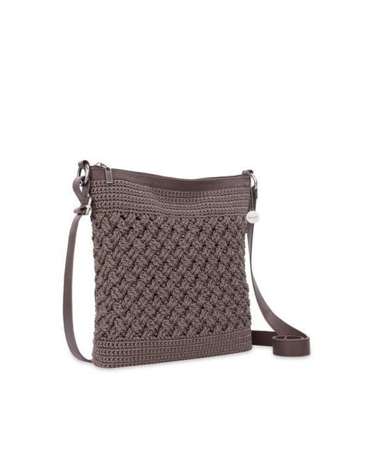 The Sak Brown Lucia Crossbody Hand Crochet Bag