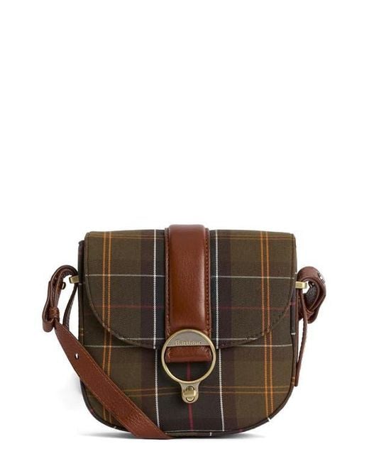 Barbour Brown Elm Tartan Crossbody Bag