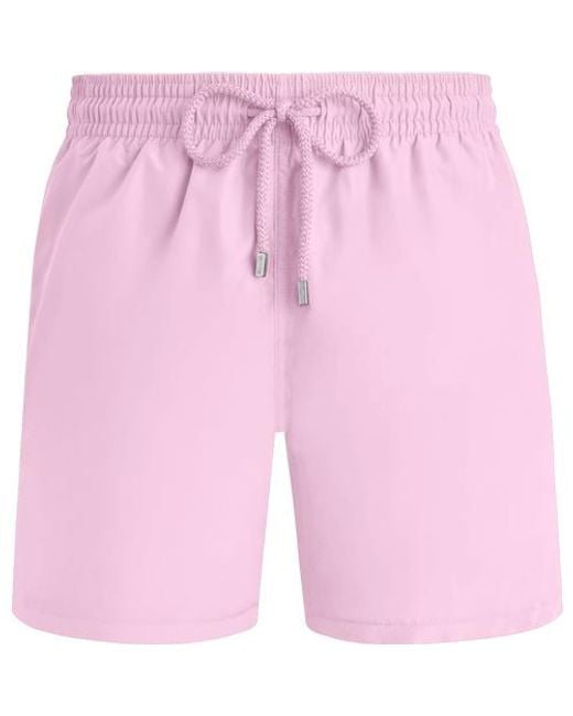Vilebrequin Pink Solid Recycled Polyamide Swim Shorts for men