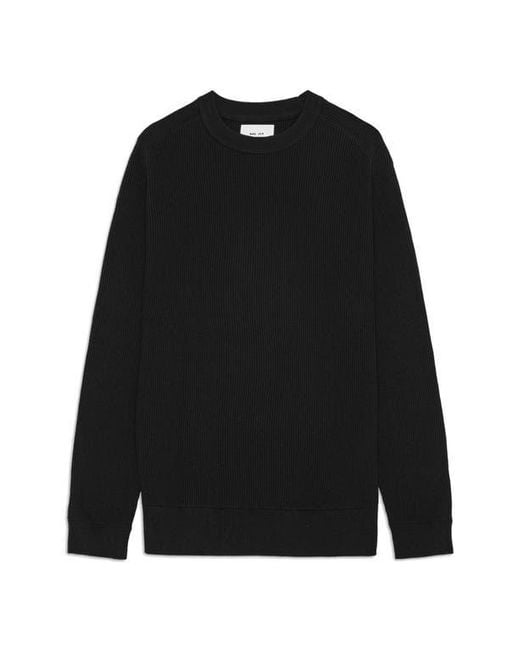 NN07 Black Kevin 6600 Orgcanic Cotton Sweater for men